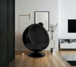 Fotel BALL BLACK czarny - włókno          szklane, metal - obrazek 10