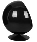 Fotel BALL BLACK czerwony - włókno        szklane, metal - obrazek 2