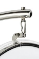 Fotel BUBBLE STAND poduszka atramentowa - podstawa chrom, korpus akryl, poduszka wełna - obrazek 3