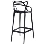 Krzesło barowe HILO PREMIUM 65 cm czarne - obrazek 3