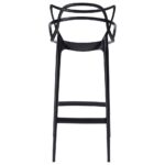 Krzesło barowe HILO PREMIUM 65 cm czarne - obrazek 4