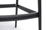 Krzesło barowe HILO PREMIUM 65 cm czarne - obrazek 7