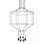 MOOSEE lampa wisząca FLUSSO 8 czarna