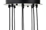 MOOSEE lampa wisząca FLUSSO 8 czarna - obrazek 3