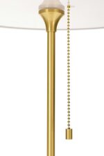 Lampa biurkowa ARTE biało-złota - aluminium, szkło - obrazek 9