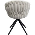 KARE krzesło obrotowe KNOT BOUCLE - obrazek 3