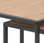 ACTONA zestaw stolików SEAFORD dąb - MDF, metal - obrazek 5