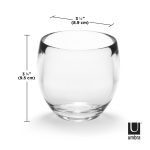 UMBRA kubek łazienkowy DROPLET przezroczysty - obrazek 6