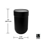 UMBRA kosz na śmieci TOUCH - czarny - obrazek 5