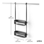 UMBRA organizer łazienkowy FLEX czarny - obrazek 9