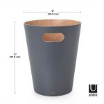 UMBRA kosz na śmieci WOODROW - charcoal - obrazek 6