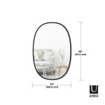 UMBRA lustro wiszące HUB 61 x 91 cm czarne - obrazek 6