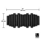 UMBRA wieszak na ubrania PICKET RAIL czarny - obrazek 6