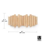 UMBRA wieszak na ubrania PICKET RAIL naturalny - obrazek 7