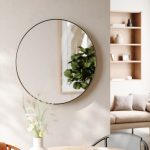 UMBRA lustro ścienne HUBBA 86 cm metaliczno / tytanowe - obrazek 2