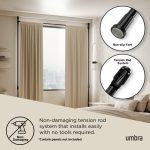 UMBRA karnisz ANYWHERE czarny mat - obrazek 8