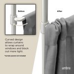 UMBRA karnisz ANYWHERE srebrny - obrazek 6