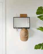 UMBRA organizer ścienny z lustrem CUBIKO czarny - obrazek 3