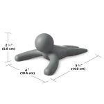 UMBRA stoper pod drzwi BUDDY 2 szt szary - obrazek 6