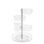 UMBRA organizer kosmetyczny PIROUETTE przezroczysty / niklowany - obrazek 2