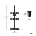UMBRA organizer na kosmetyki BELLWOOD     czarny / brązowy - obrazek 8