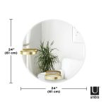 UMBRA lustro ścienne PERCH 60 cm mosiężne - obrazek 6