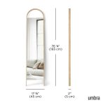 UMBRA lustro stojące BELLWOOD brązowe - obrazek 9