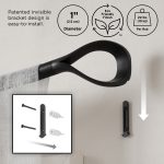 UMBRA karnisz LOOP 1 107 - 305 cm czarny - obrazek 5