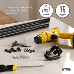 UMBRA karnisz TWILIGHT 168 - 365 cm       czarny mat - obrazek 8