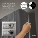 UMBRA karnisz TWILIGHT DOUBLE 168 - 365   cm czarny mat - obrazek 6