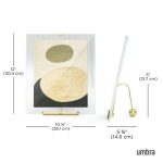UMBRA ramka na zdjęcia FLUTE 8x10 złota - obrazek 10