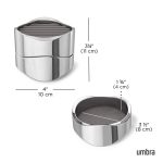 UMBRA organizer na biżuterię WAVY chrom - obrazek 6