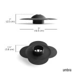 UMBRA zatyczka do odpływu BLOOM czarna - obrazek 10