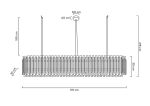 MOOSEE lampa wisząca GALLIANO LONG        ciemne złoto - obrazek 8