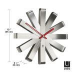 UMBRA zegar RIBBON  - stal - obrazek 6