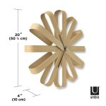 UMBRA zegar RIBBONWOOD  -natural - obrazek 6