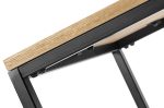 Stolik GALLER dąb - gazetnik, MDF, metal - obrazek 8