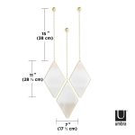 UMBRA lustra DIMA DIAMOND złote - obrazek 6
