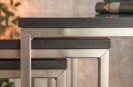 INVICTA zestaw stolików NEW ELEMENTS czarny - MDF, podstawa chromowana - obrazek 5