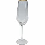 KARE komplet 4 kieliszków do szampana     DIAMOND RIM 360 ml - obrazek 2