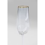 KARE komplet 4 kieliszków do szampana     DIAMOND RIM 360 ml - obrazek 3