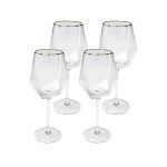 KARE komplet 4 kieliszków do wina         DIAMOND RIM 525 ml