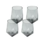 KARE komplet 4 szklanek DIAMOND SMOKE     510 ml
