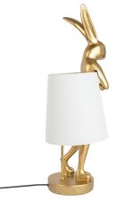 KARE lampa stołowa RABBIT 88 cm biała / złota - obrazek 5