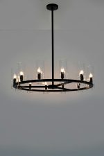 KARE lampa wisząca CANDEL CROWN czarna - szklane klosze - obrazek 7