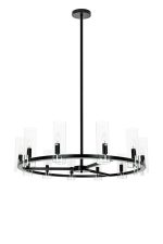 KARE lampa wisząca CANDEL CROWN czarna - szklane klosze - obrazek 2