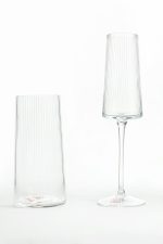 KARE kieliszek do szampana RIFFLE 215 ml transparentny - obrazek 5