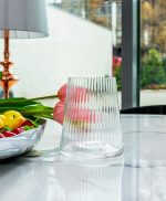 KARE komplet 4 szklanek RIFFLE 440ml      transparentny - obrazek 5