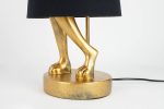 KARE lampa stołowa RABBIT 68 cm  złota / czarna - obrazek 9
