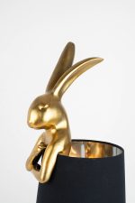 KARE lampa stołowa RABBIT 68 cm  złota / czarna - obrazek 5